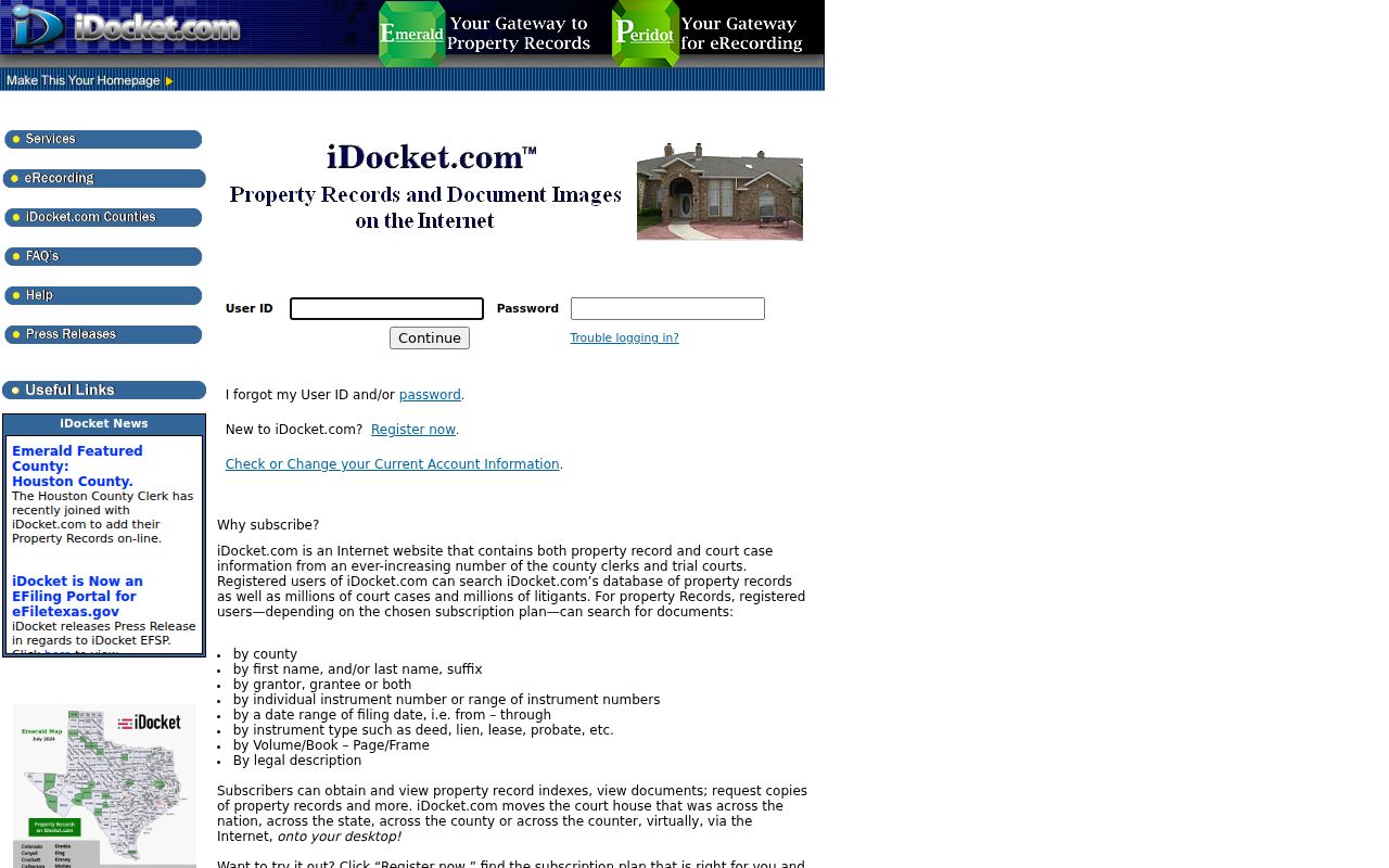 iDocket route from a Kimble County arrest to a filed criminal case